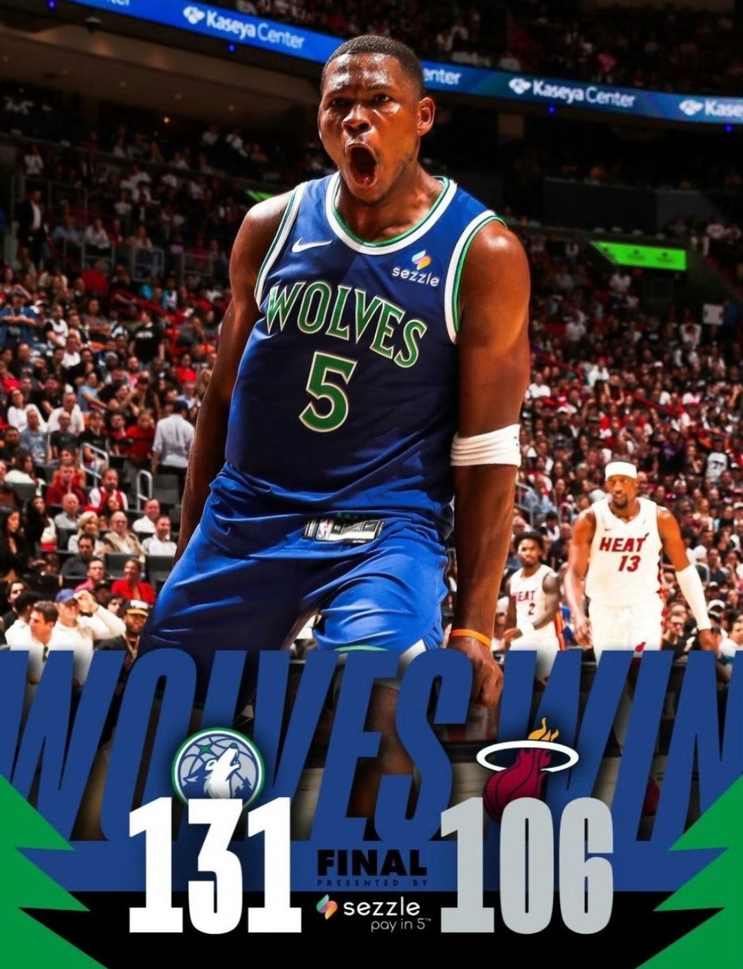 森林狼揭幕战大胜热火 金刚狼开启MVP冲击模式！NBA新赛季揭幕战，森林狼客场挑
