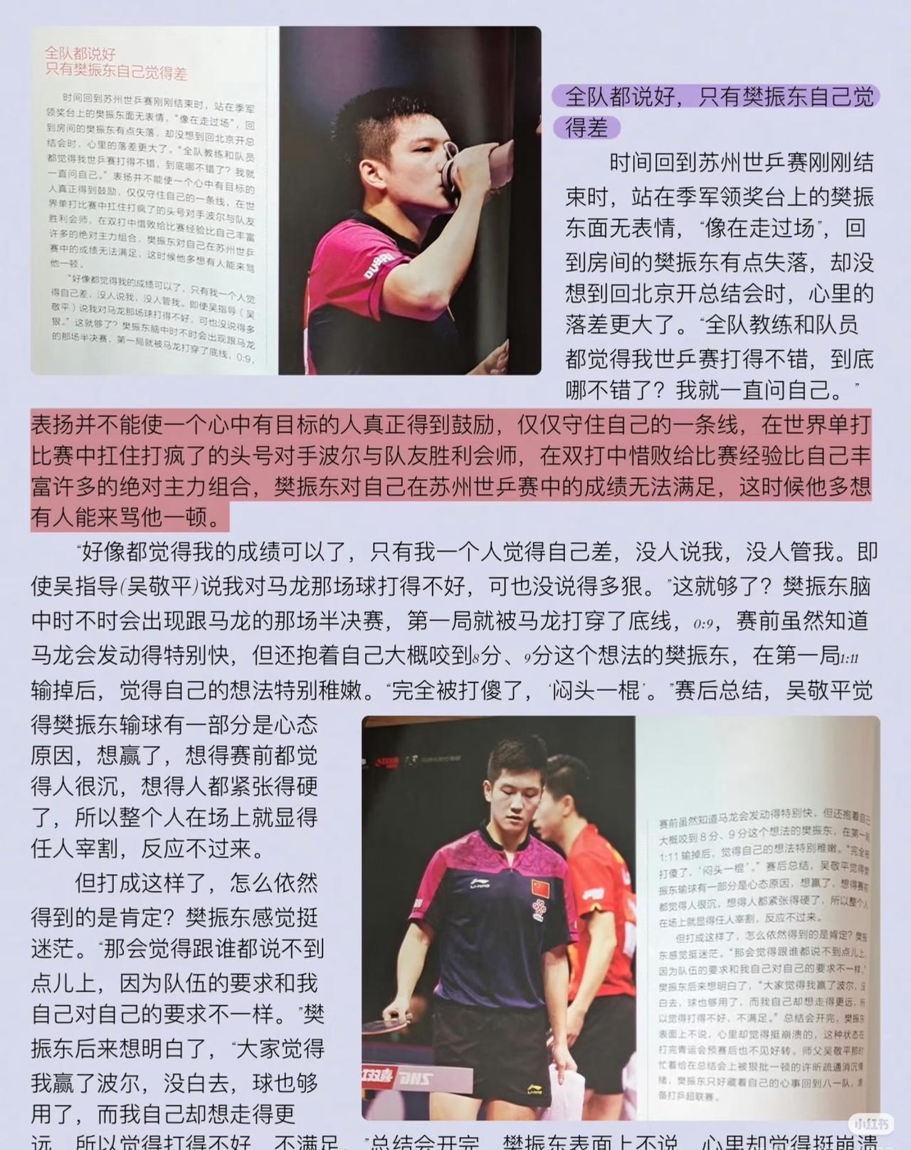 别骂孩子“净做白日梦”——18岁樊振东靠“做梦”打进世界前10！
2015年《乒