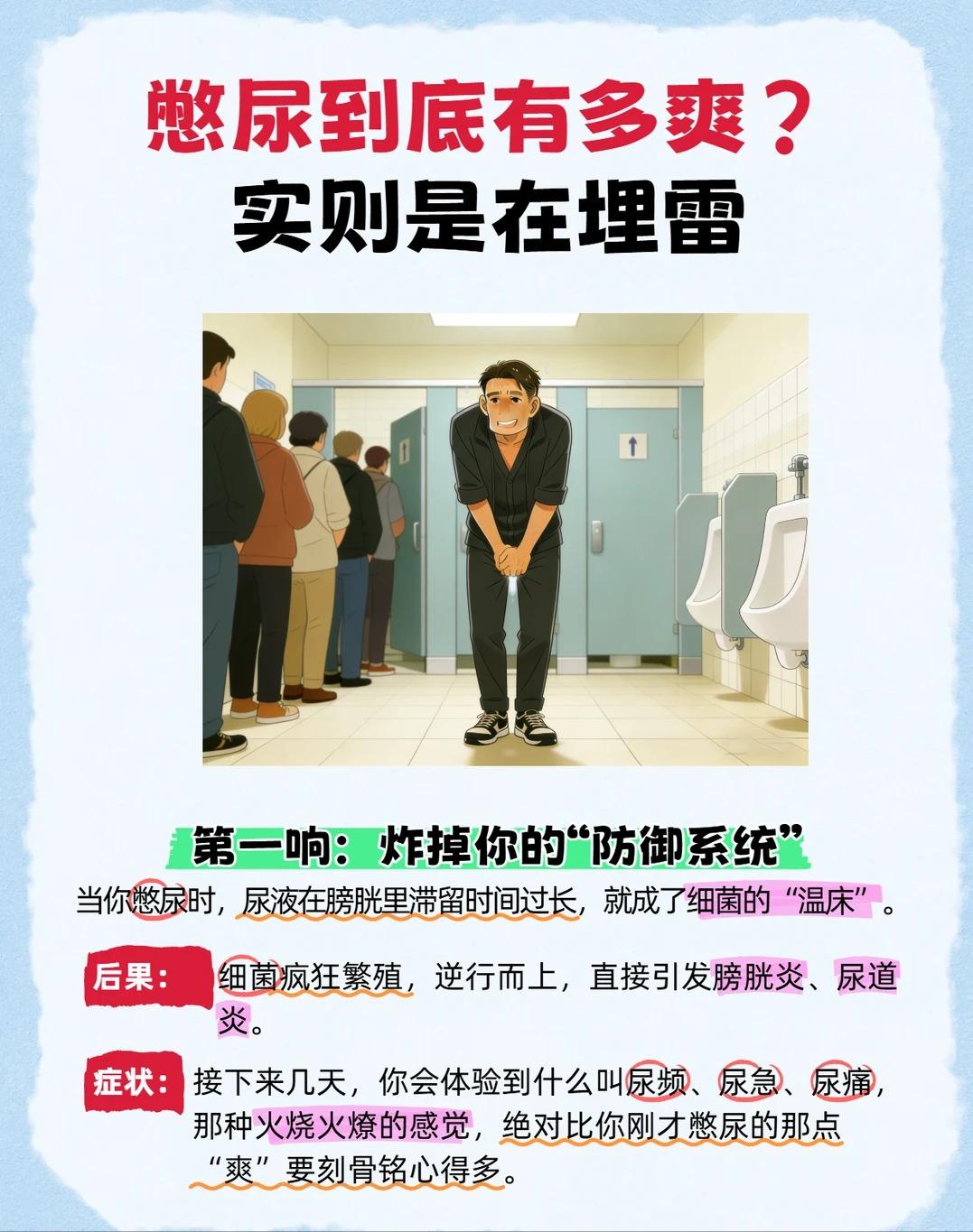 别再习惯性憋尿！这些后果，远比你想象的要严重