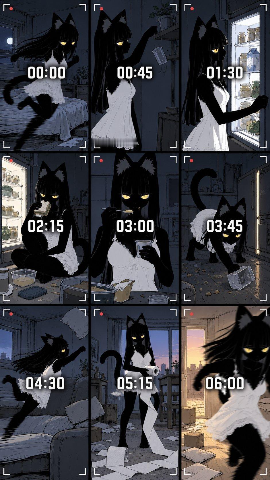 福瑞黑猫的一天by 犬魔人 ​​​