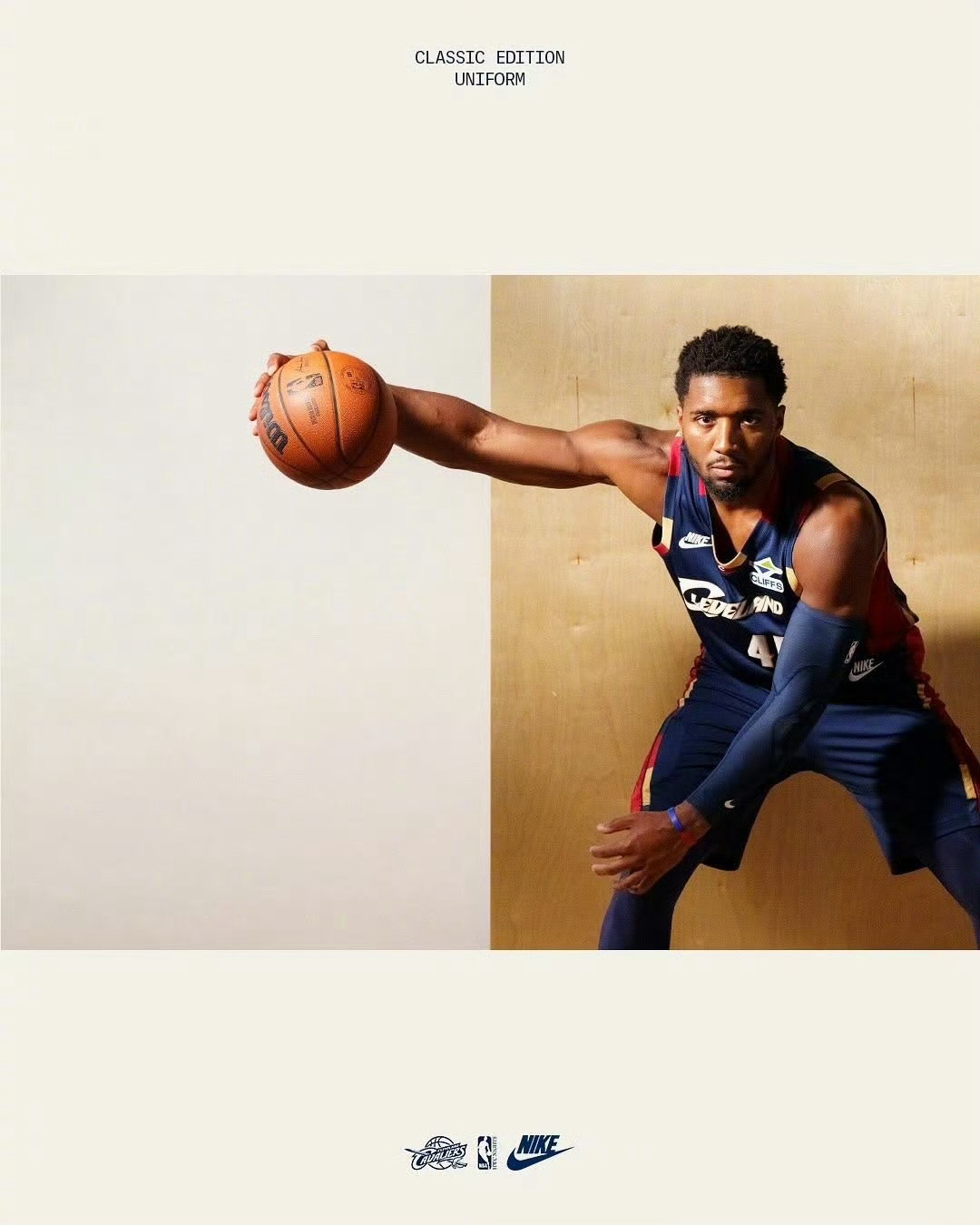骑士米切尔nba 米球王拍摄新赛季复古球衣写真[照相机]有点小帅[舔屏][舔屏]