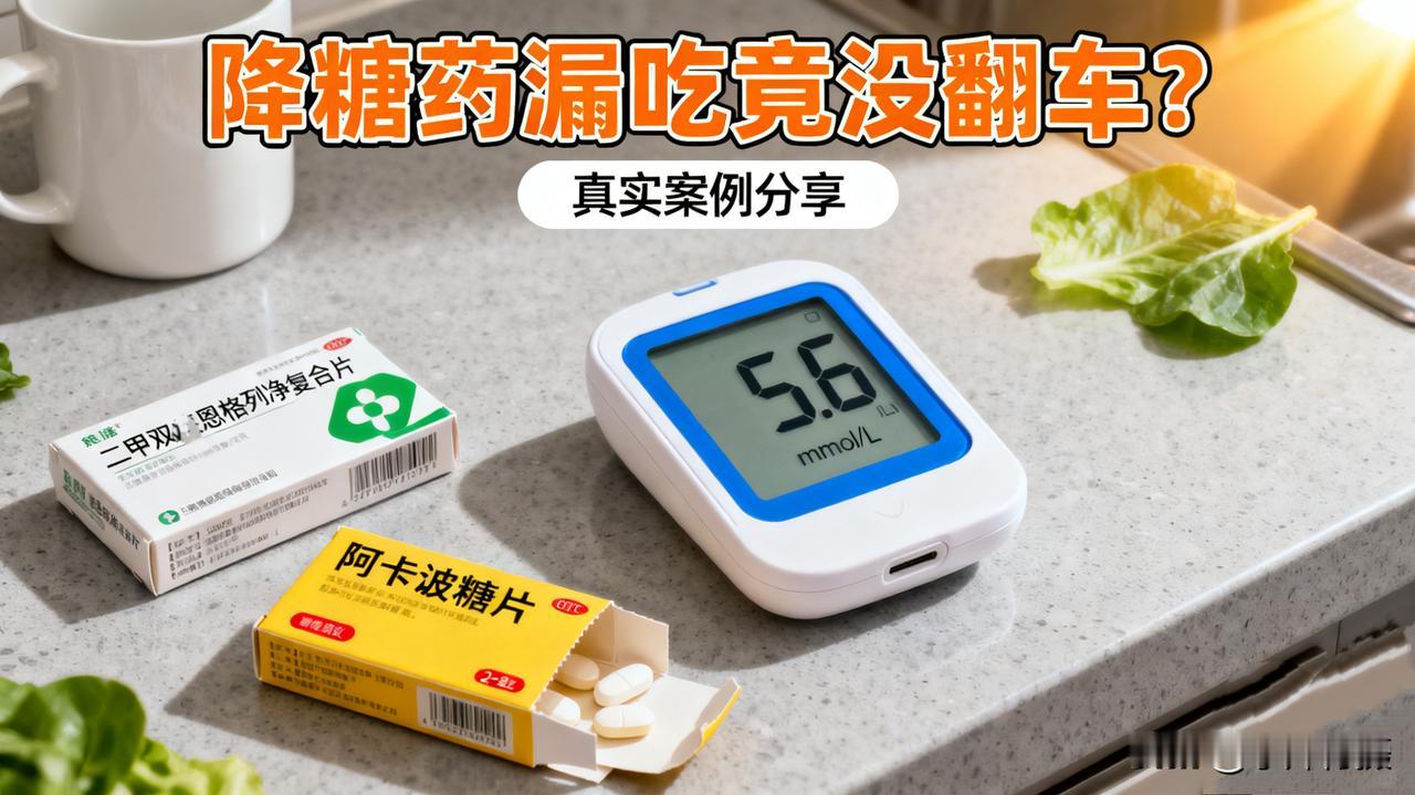 奇怪事，降糖药漏吃竟没翻车？
 秋季生活打卡季 
今天中午忙到昏头，扒完饭才猛然