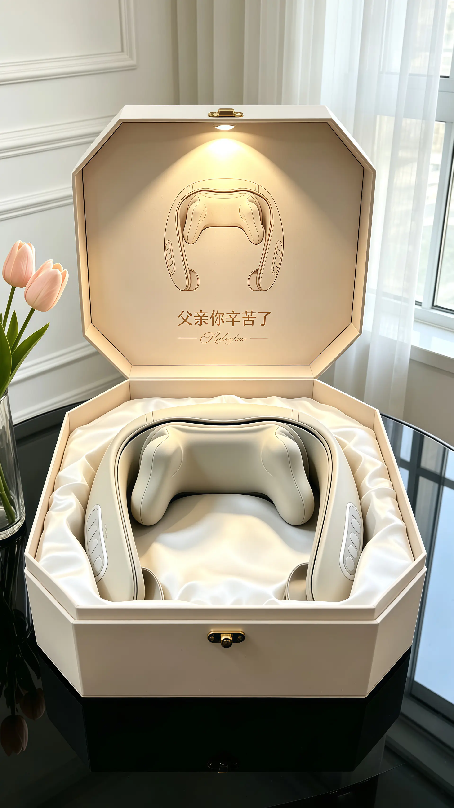 腰颈按摩披肩。