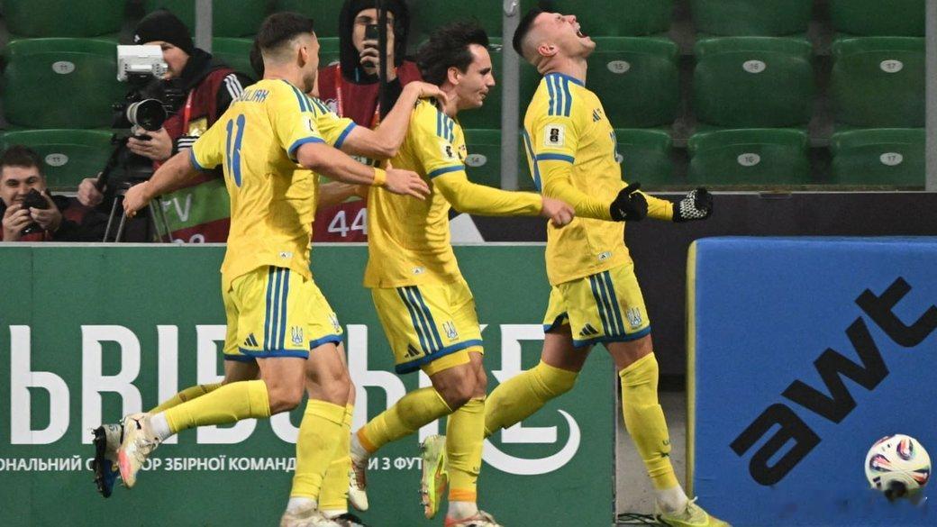 乌克兰击败冰岛，晋级2026年世界杯预选赛附加赛乌克兰国家足球队在2026年世界
