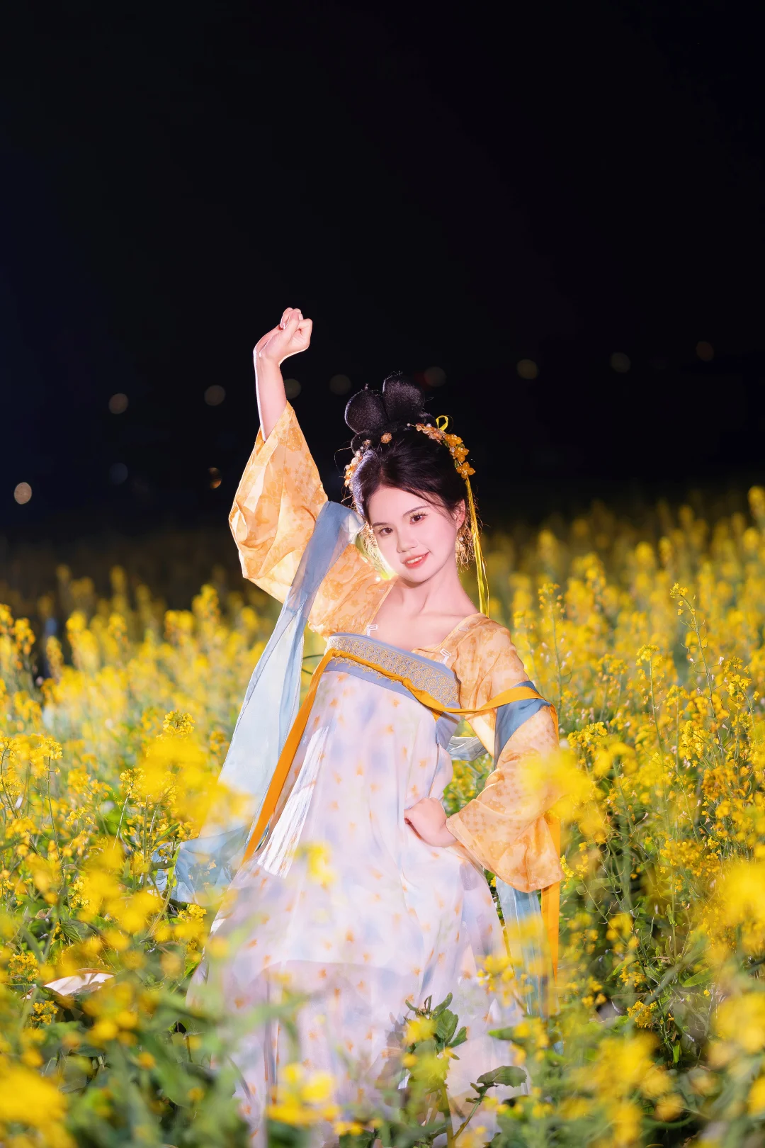 3.8实拍 广州东涌油菜花🌼汉服 太美了