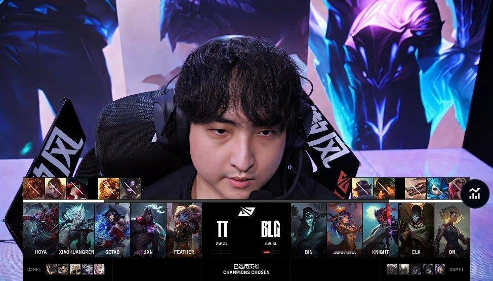 【2025LPL第二赛段 BLG 1-0 TT】第二局BP如下，你更看好谁？BL
