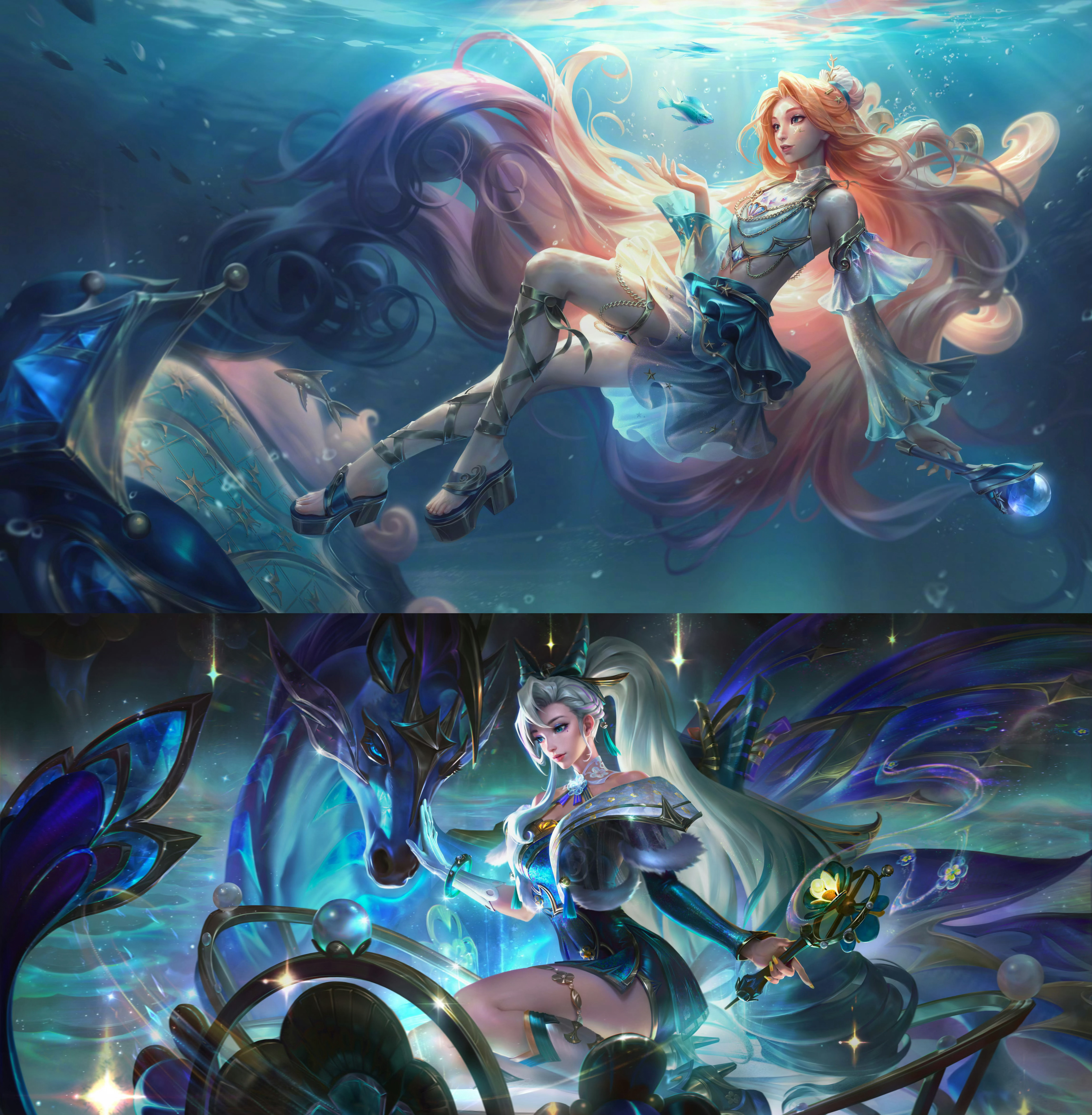 LOL端手游皮肤原画对比，你觉得如何？英雄联盟