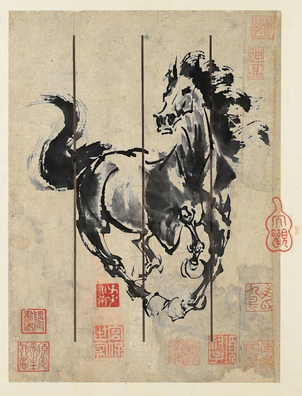 中国画笔墨趣味 绘画是一种无声的诗词 中国书画艺术 笔墨里的骏马