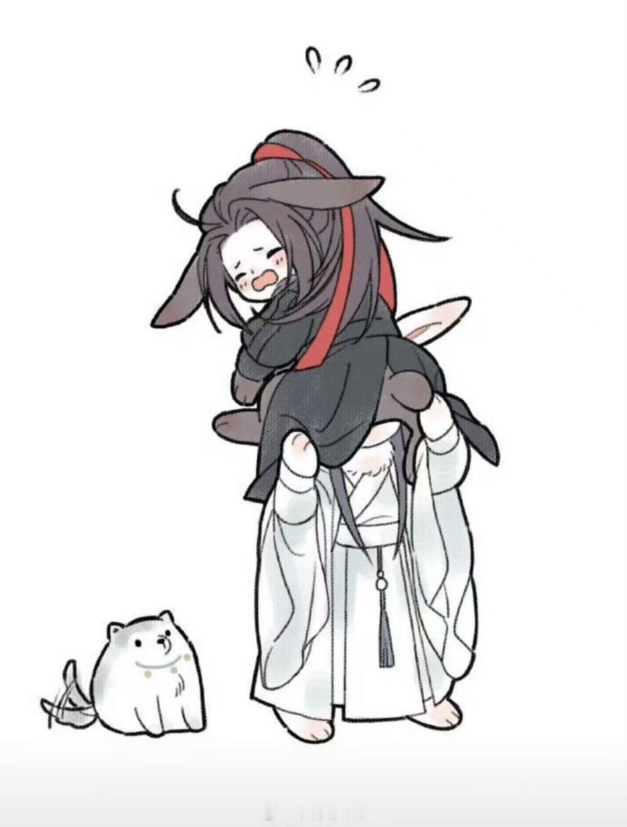 宝宝，它和你一样可爱哈哈魔道祖师国漫 画师：TrashAsh 