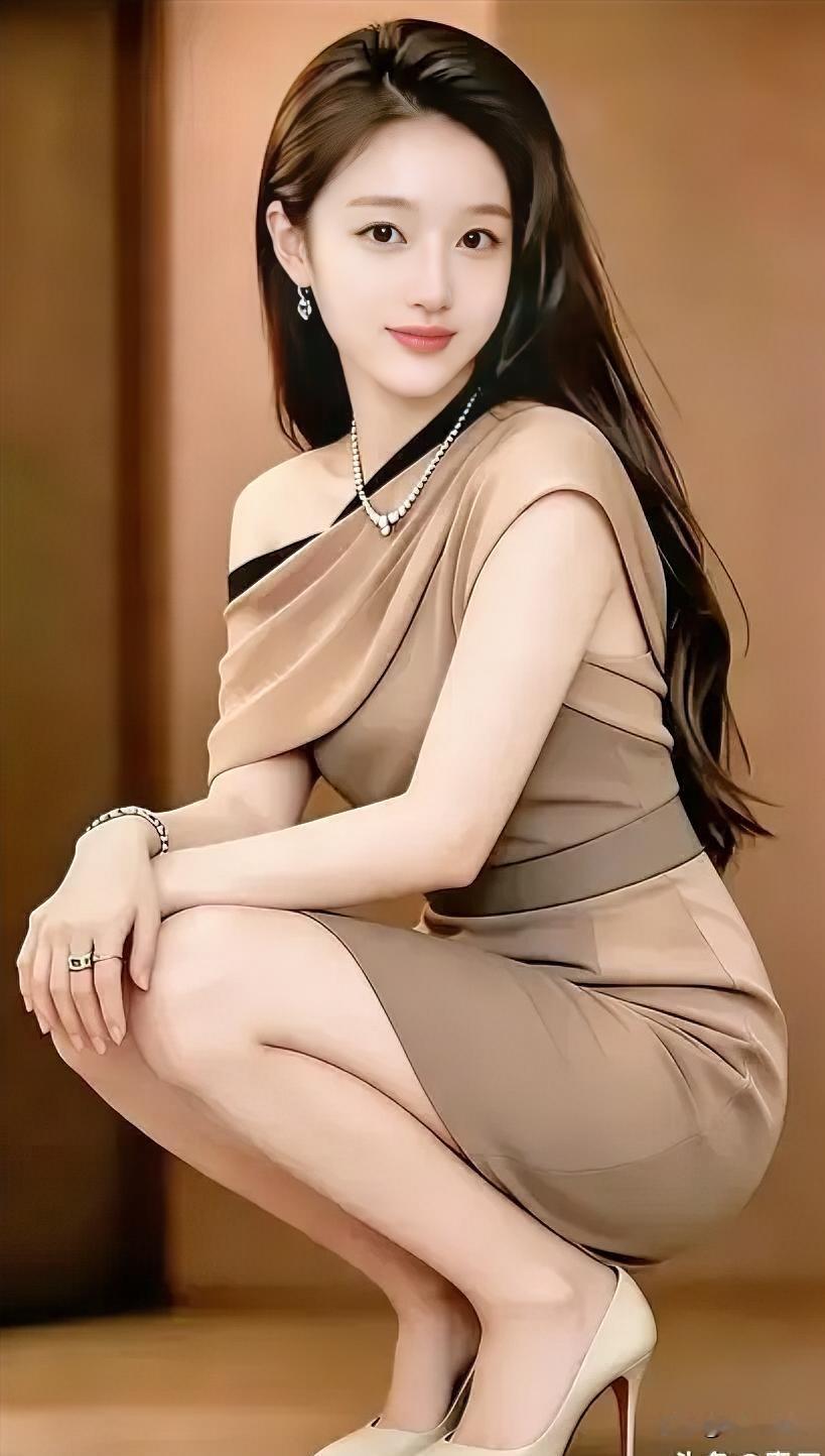 这位美女穿着优雅，气质迷人。温柔治愈款美女