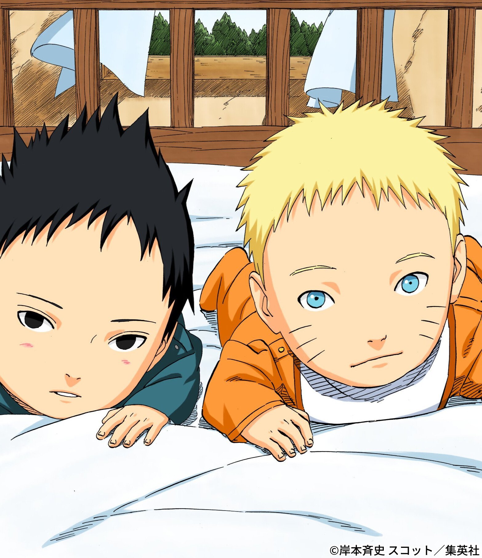 【火影忍者官方最新发布了推文】今天是“世界儿童日”并附上了幼年时期的鸣人 佐助