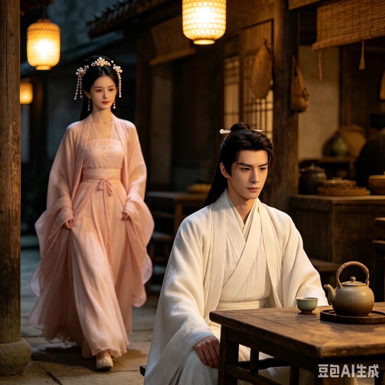 明朝时，铜陵名士张锦前往荆门探望亲人，途经天门投宿。

见店主女儿容貌秀丽，心中