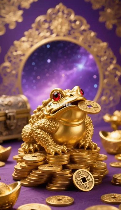 金蟾献瑞，财富双全，愿您财富自由，生活美满 