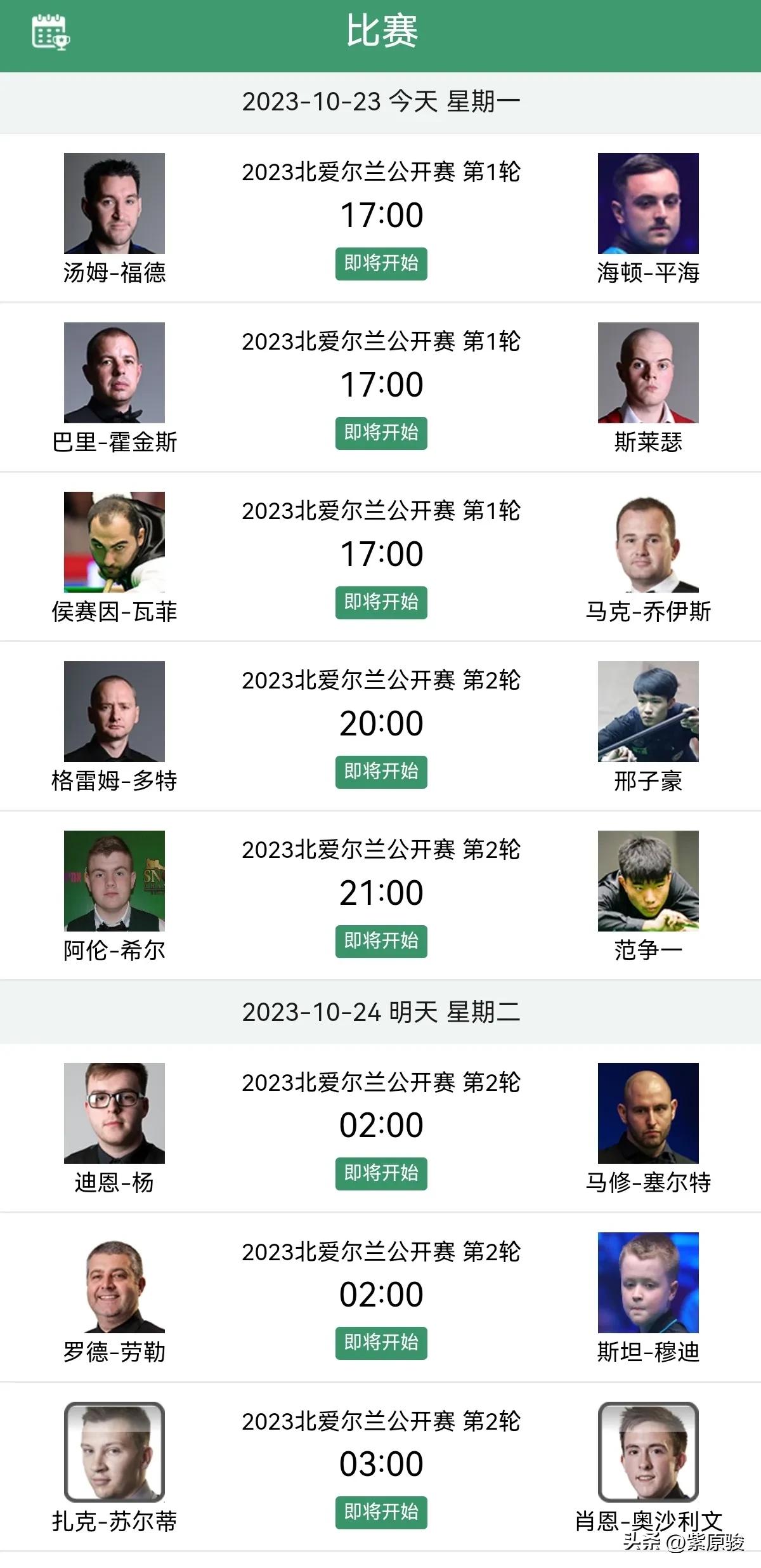 北爱尔兰公开赛，凯伦·威尔逊爆冷出局；中国军团2胜2负，曹宇鹏、马海龙分别击败两