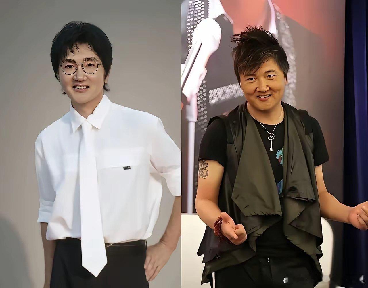 有人说他瘦得脱了相，瞧那脸颊都凹陷进去了，还透着一脸“姨味”。但我反倒觉得他状态
