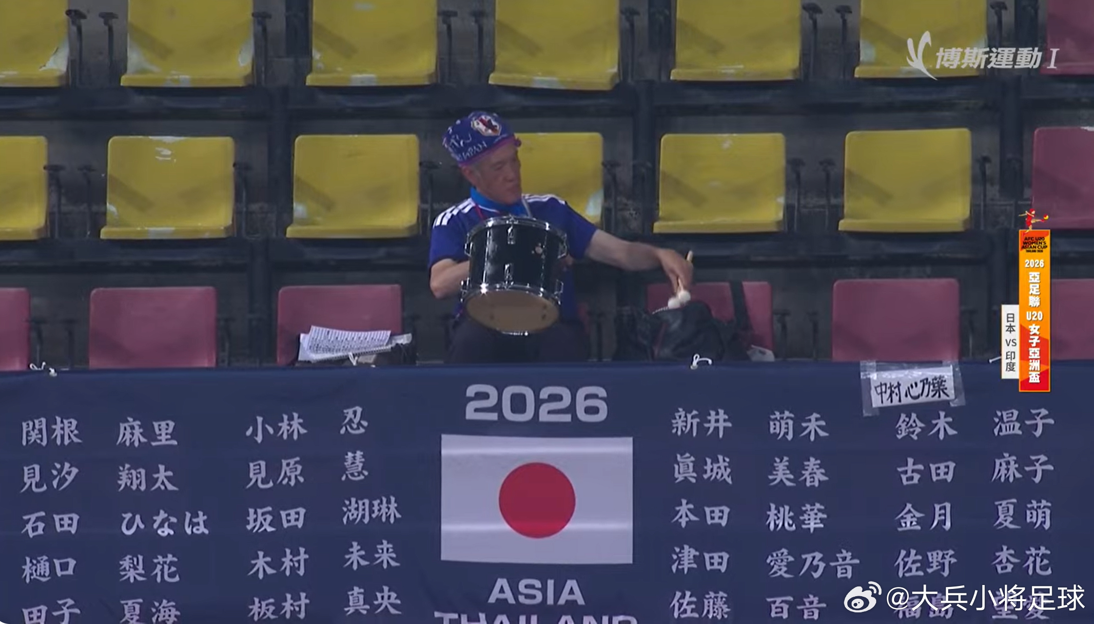 u20日本女子代表 又来为姑娘们助威