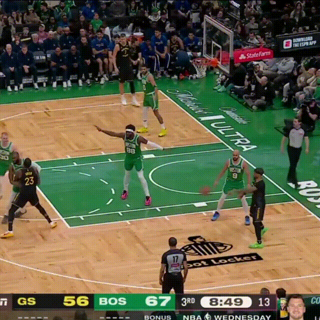 勇士vs凯尔特人 波姐老师真的是越来越优秀啊！目前是8中1，应该可以休息了。 