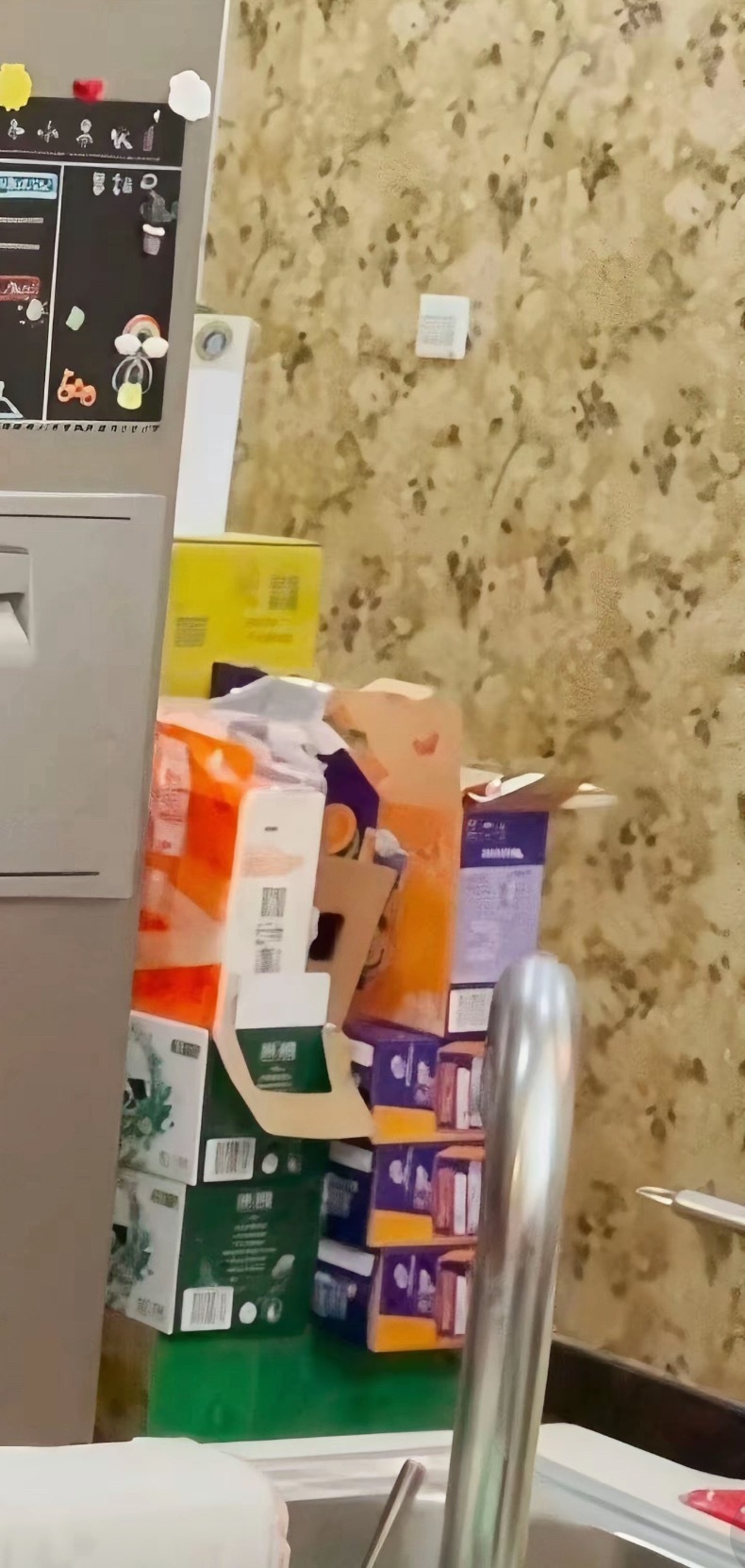 怪不得进时代峰峻都猛猛长身高李飞: 牛奶随便喝，已经屯了一墙，饮料别想！ 