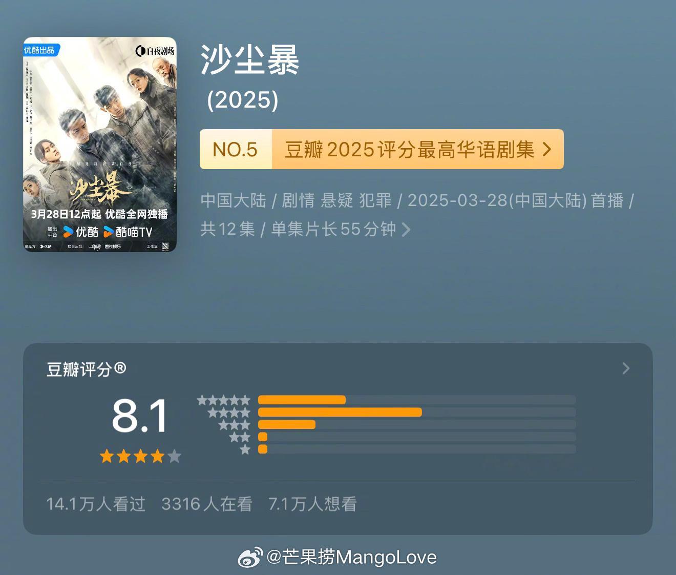 总局网络视听节目推优活动2025年度优秀作品入选网络剧任素汐 / 高伟光 / 刘