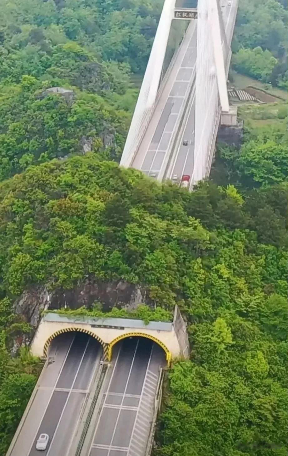 这条“最美高速”位于贵州红枫湖风景区，从修建至今话题不断，有人说:一个小山坡为什