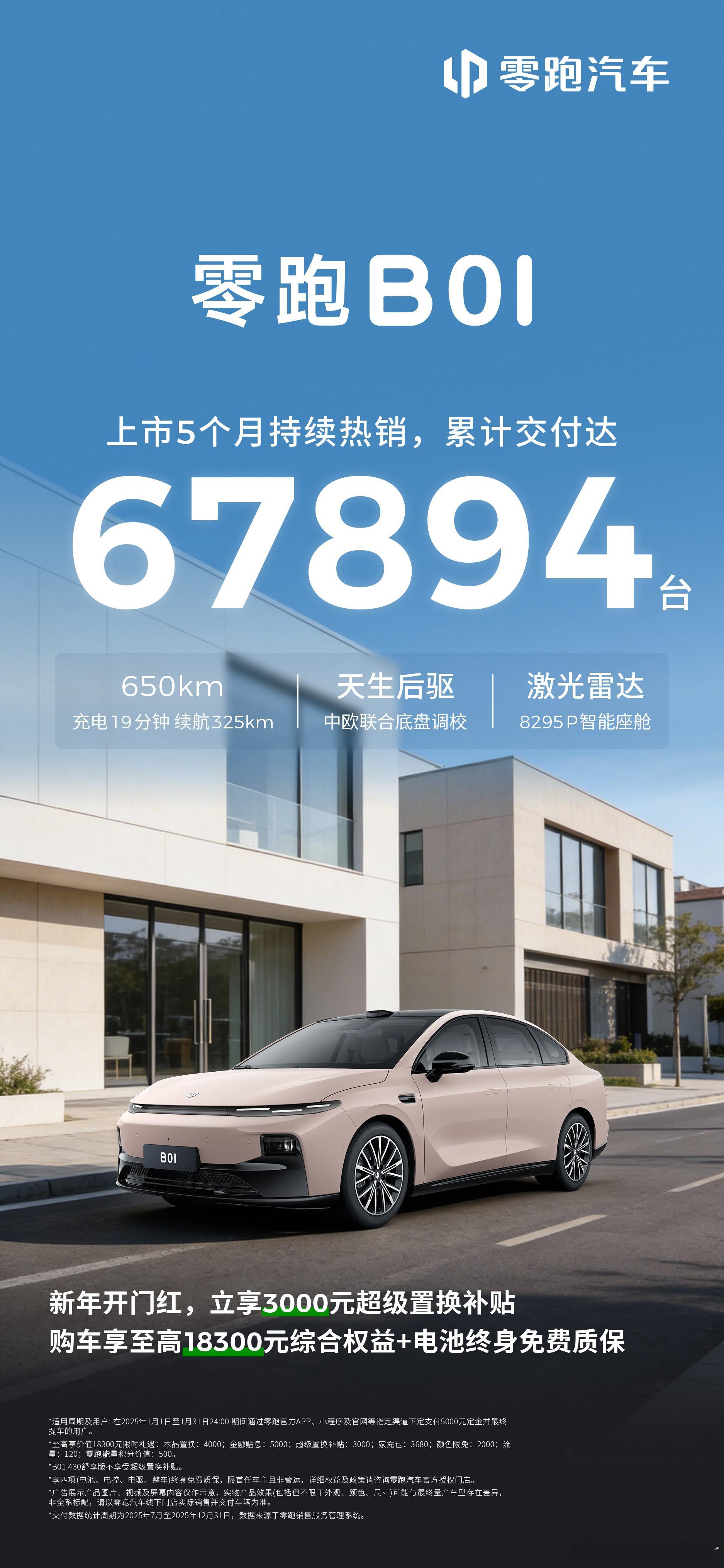 零跑B系双子星销量突破16万台创品牌最快交付纪录！零跑B01零跑B10 