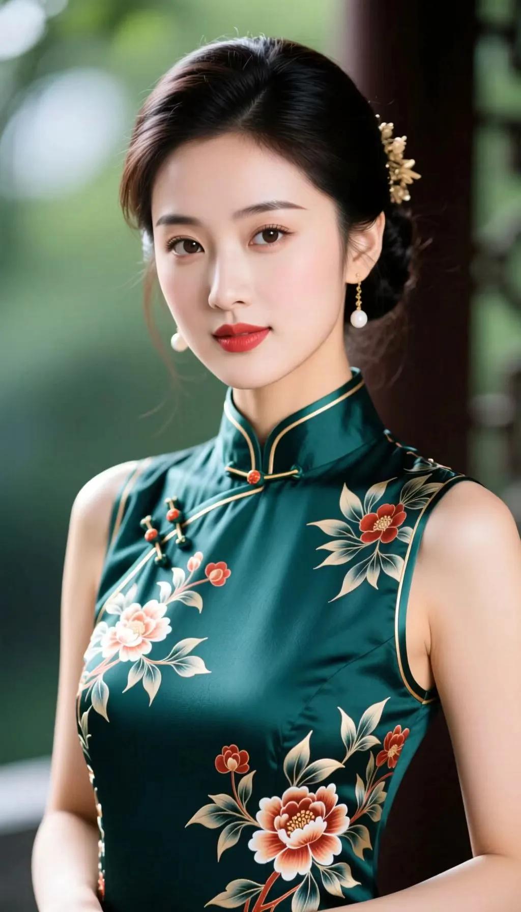 旗袍之美  旗袍风采  民国风旗袍