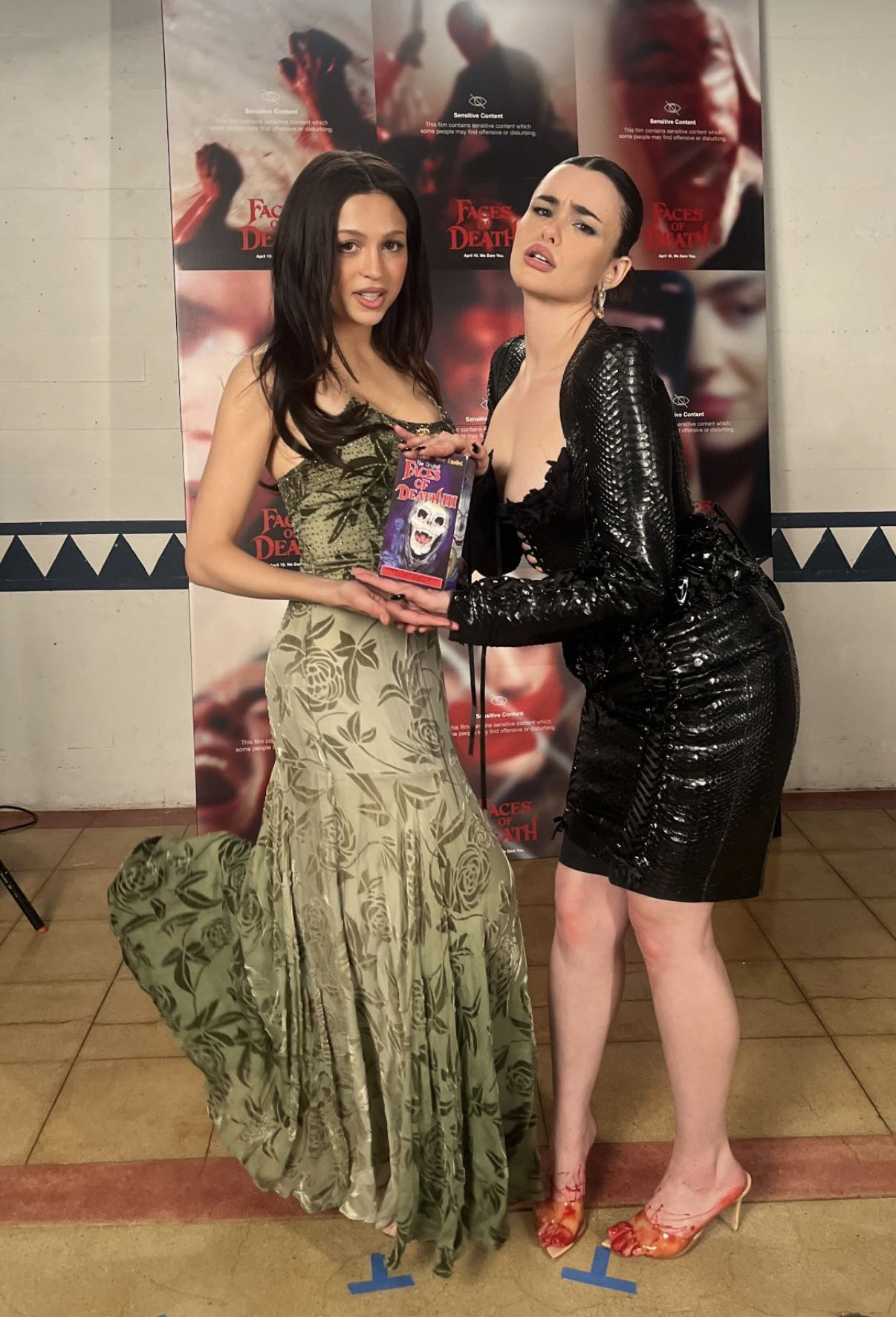 恐怖片《死亡真面目》北美首映礼，也是很有想法了。这部恐怖片由《致命录像带》系列的