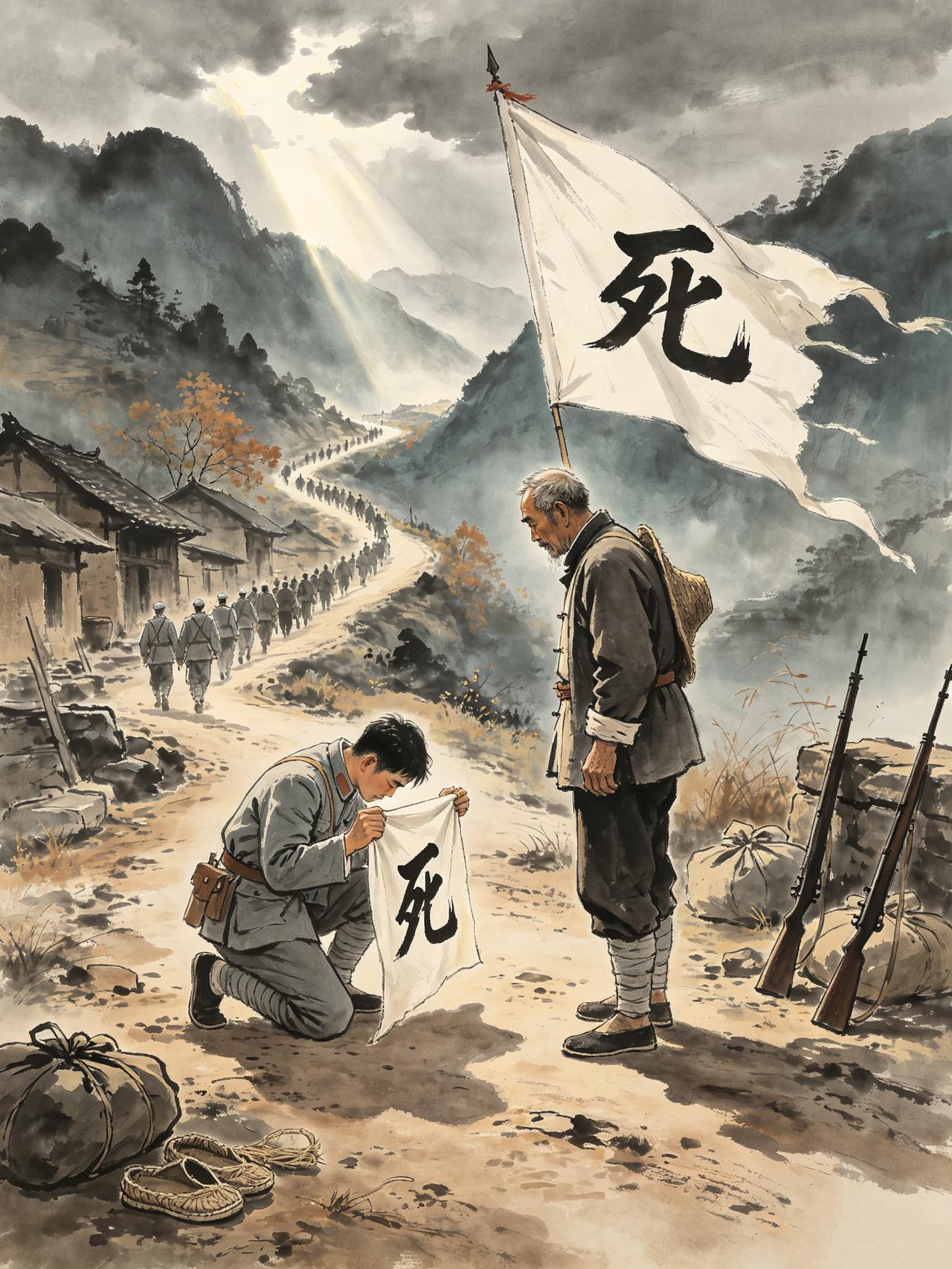 他带人出川，没人回家。

1937年深秋，四川安县曲山镇。一个老汉蹲在村口，盯着