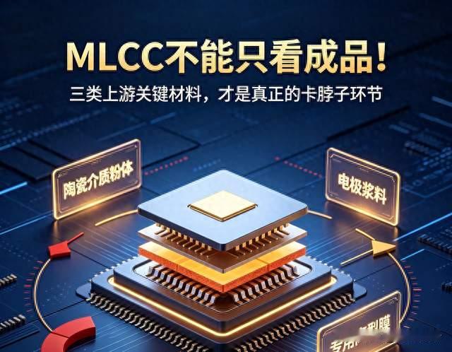 MLCC不能只看成品！三类上游关键材料，才是真正的卡脖子环节