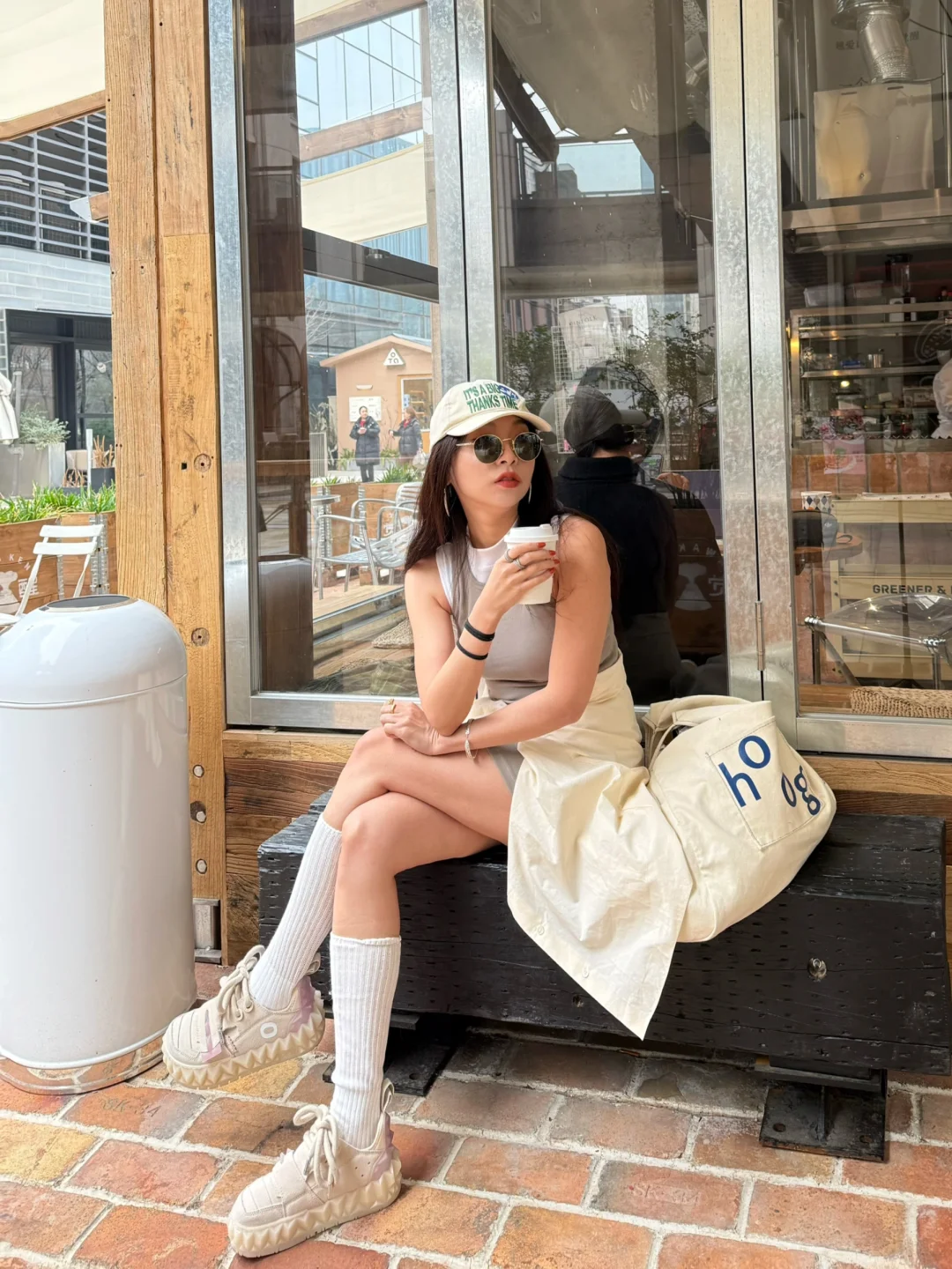 休闲运动☕️也属于浅春的颜色💛🤍