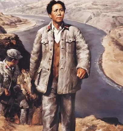 1952年，毛主席视察黄河时，看见一群国民党起义军官正在黄河边搬石头、夯堤土，毛