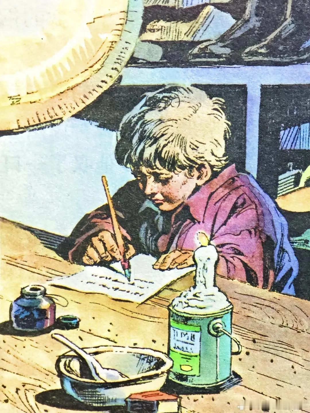 大家还记得课本里的插画吗，现在看确实画得很好，金色的鱼钩和桂花雨我记了好久 