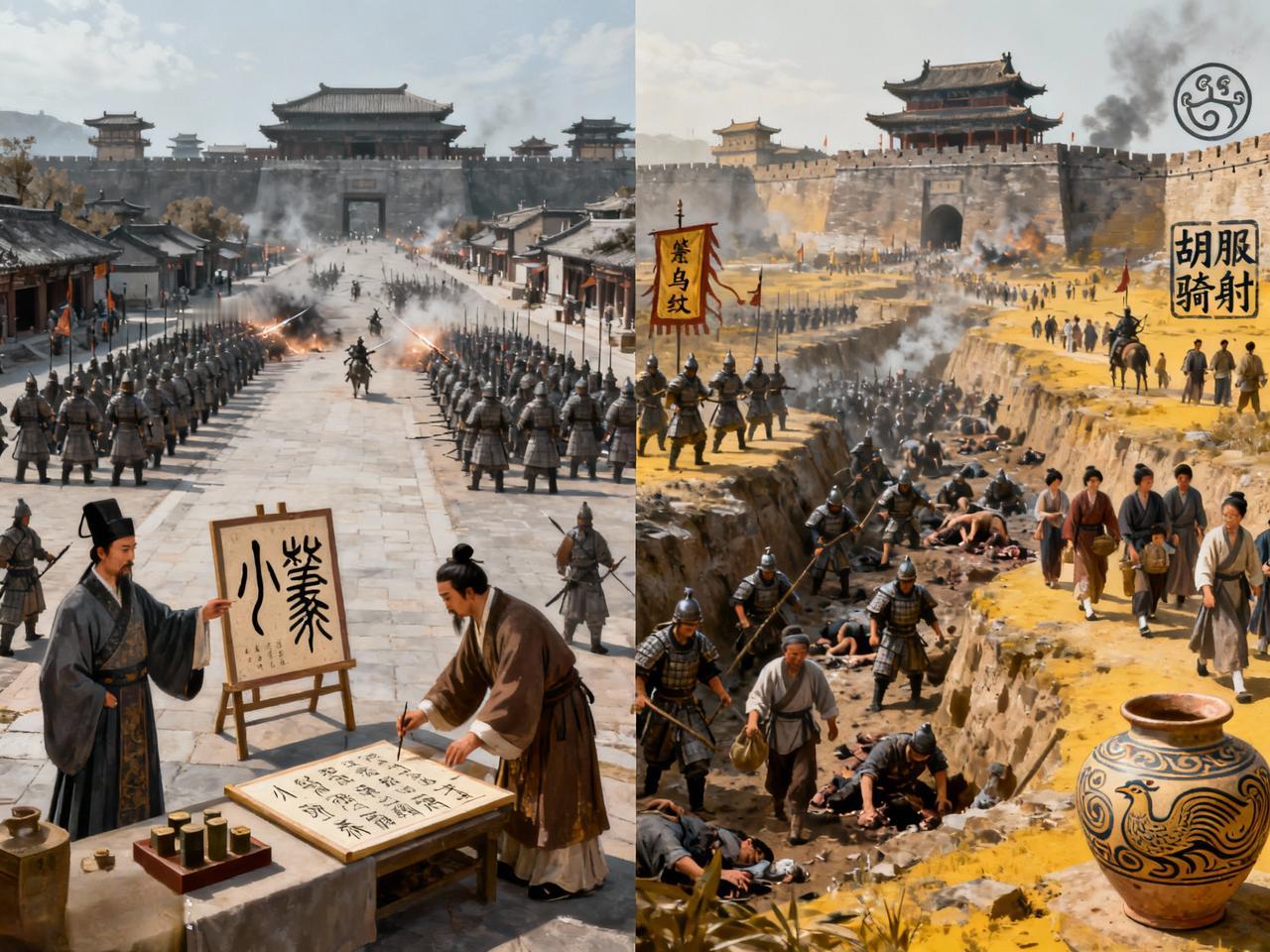 秦灭六国是一个复杂的历史事件，不能简单地用“正义”或“非正义”来评判，需从不同视