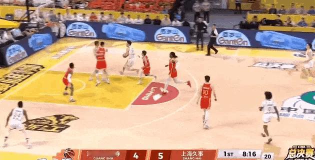 广厦这个防守是认真的吗，这是总决赛吗？广厦男篮vs上海男篮cba总决赛CBA