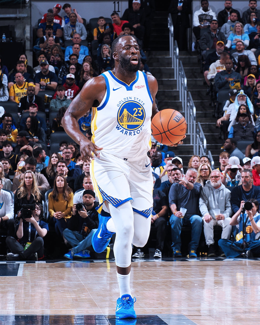 格林10篮板，8分，1助攻。勇士vs步行者 ​​​