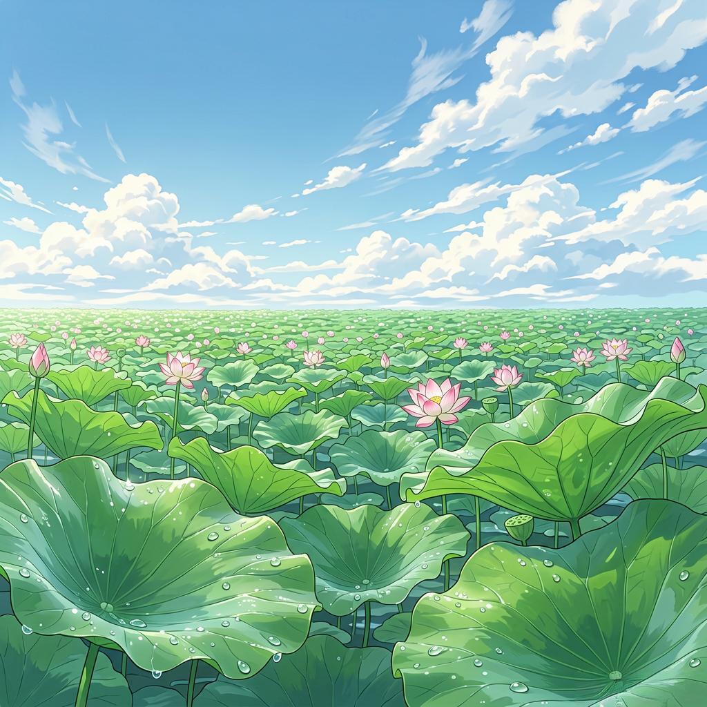 下联：万里晴空飘白云