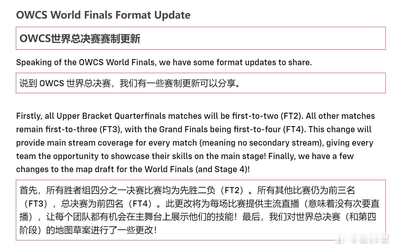 #OWCS# 幽默的暴雪电竞团队在OWCS第4阶段开赛前更新了OWCS世界总决赛