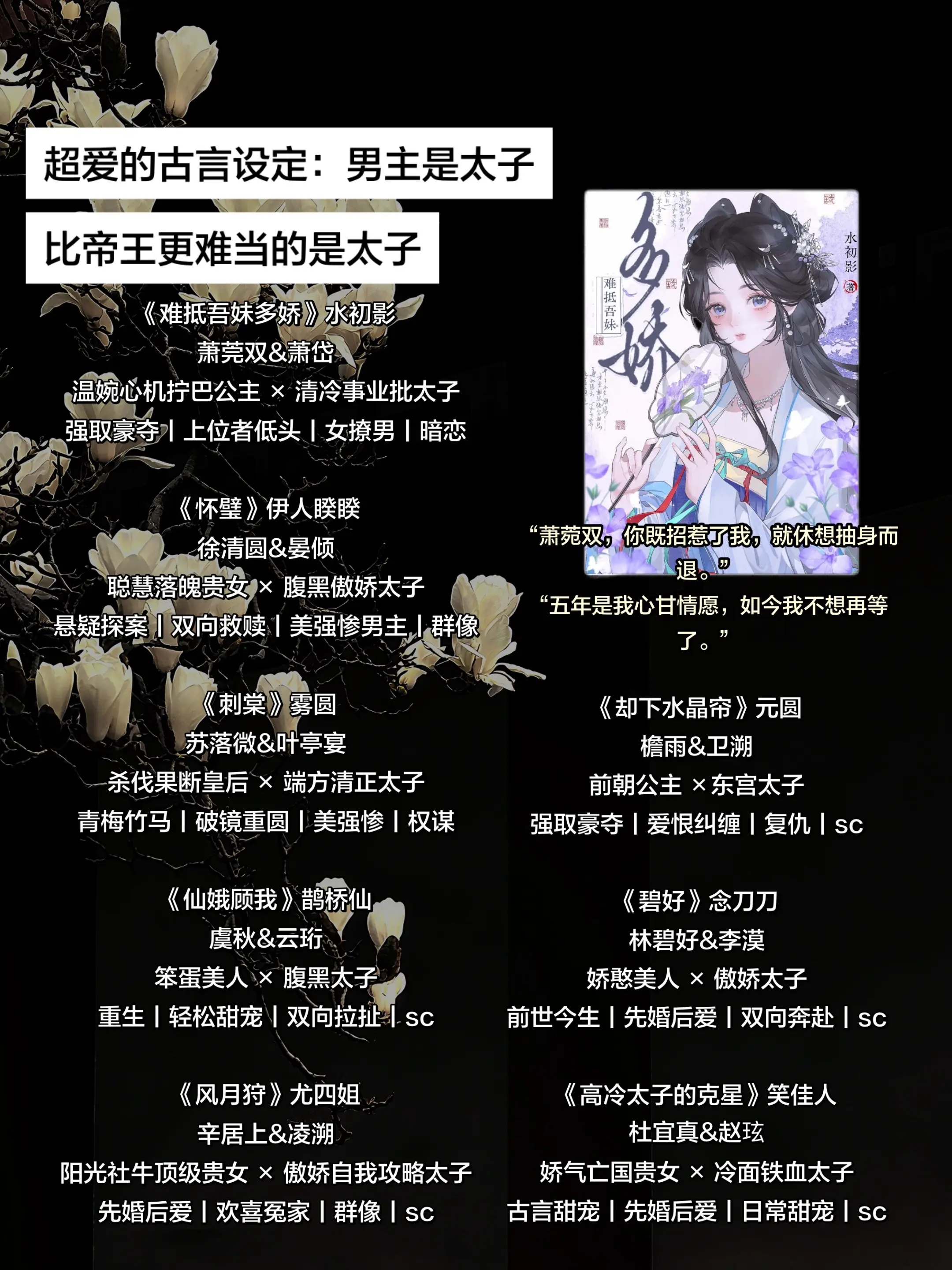 男主是太子的古言。