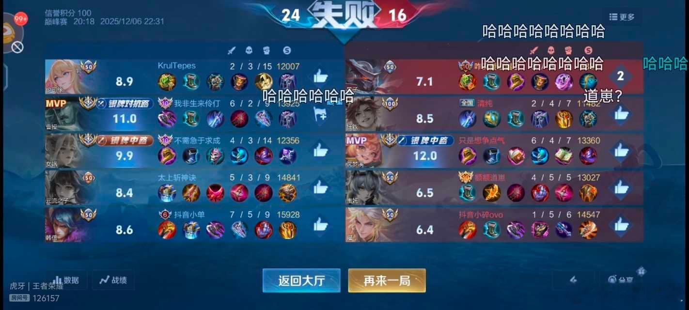 巅峰撞车记录 | 1206一笙 道崽 归期瓜友们 晚安 