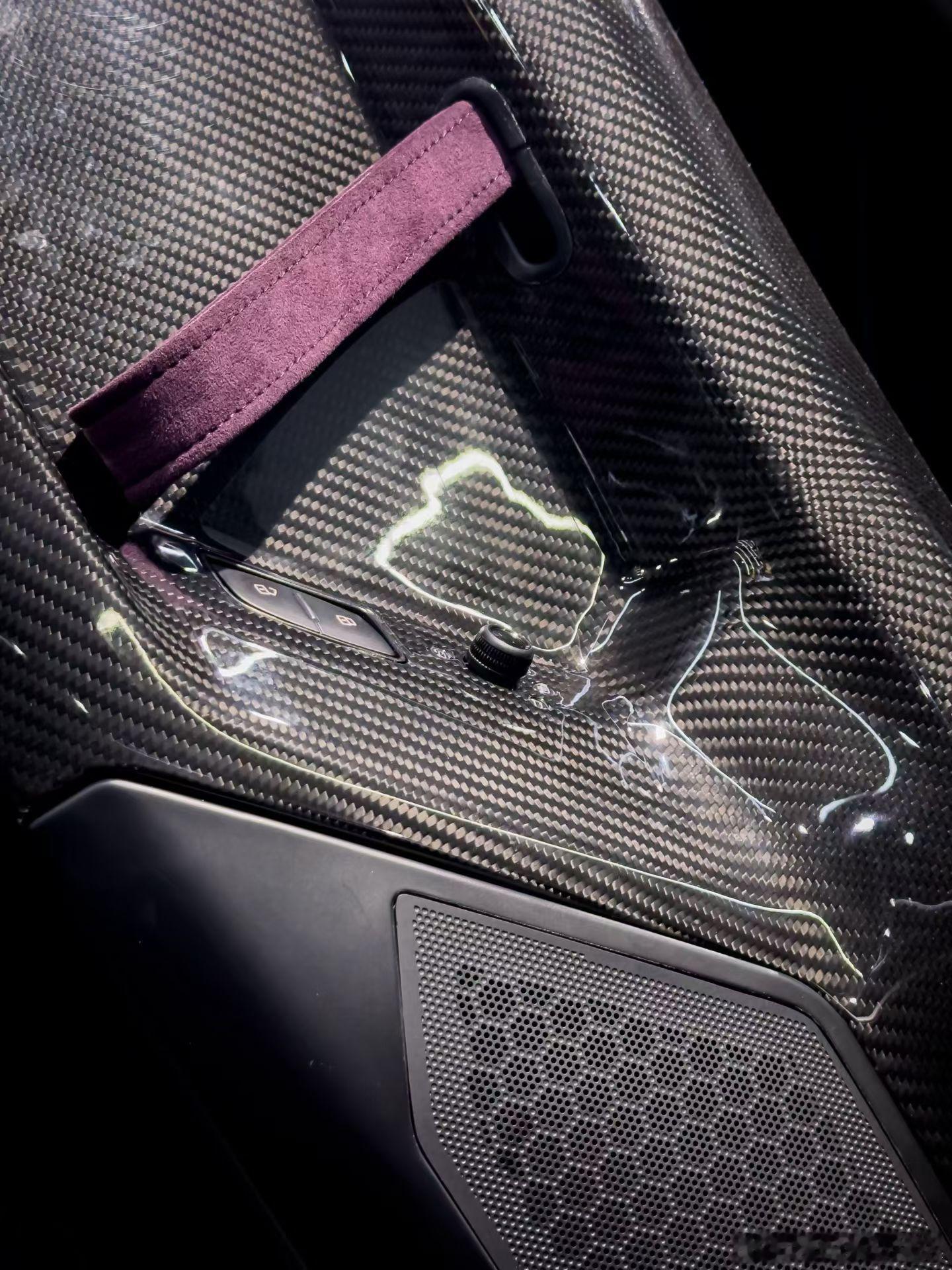  Aventador LP 740S，原车白色，全套紫碳SVR套件，全段IPE排