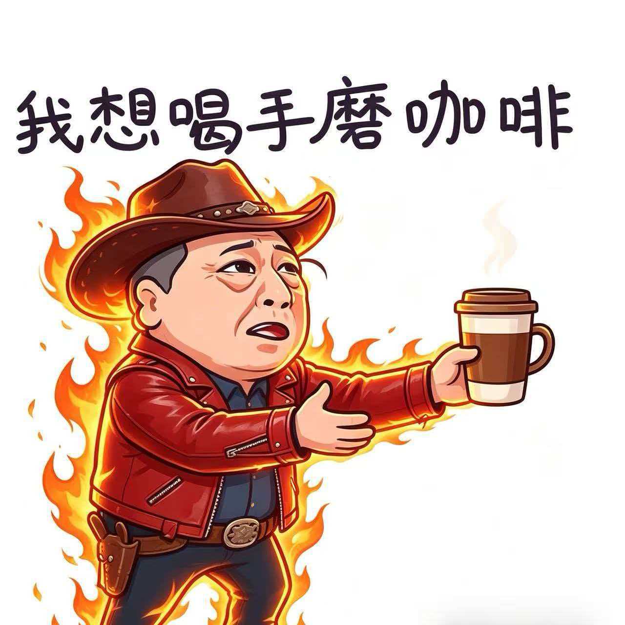 倪大红业务能力还是太夯了 一提起手磨咖啡，那慢悠悠的劲儿、略带执拗的语气就立马浮