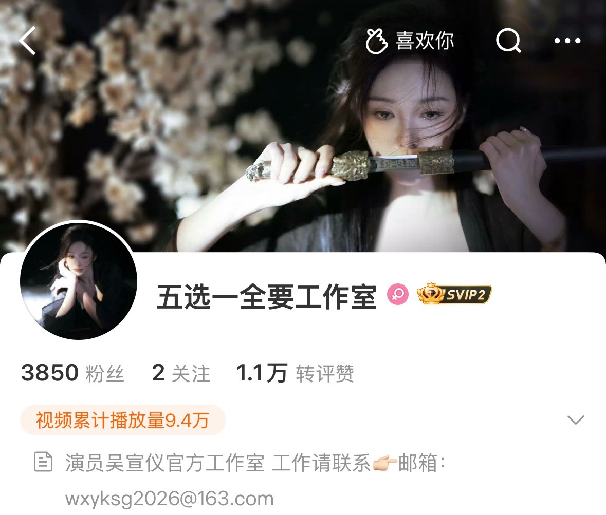 吴宣仪成立个人工作室