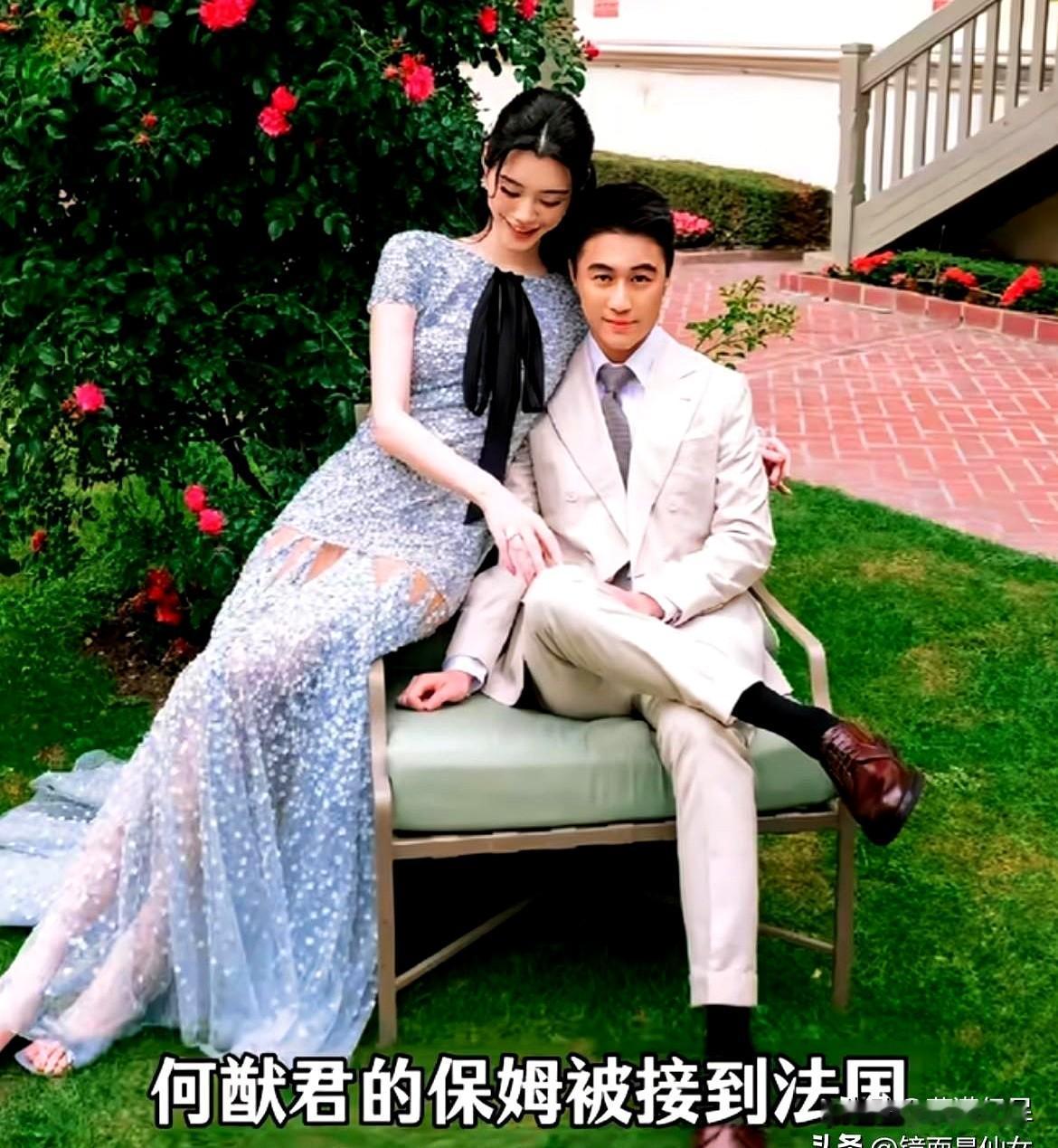 当法国婚礼渐暗灯光时，那位被何猷君专程接来的保姆，坐在第一排，贴着奚梦瑶的妈妈。