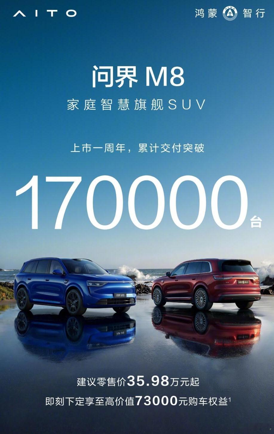 问界M8上市已经一周年了，拿出了交付超过17万台的成绩，只能说40万元级的市场格