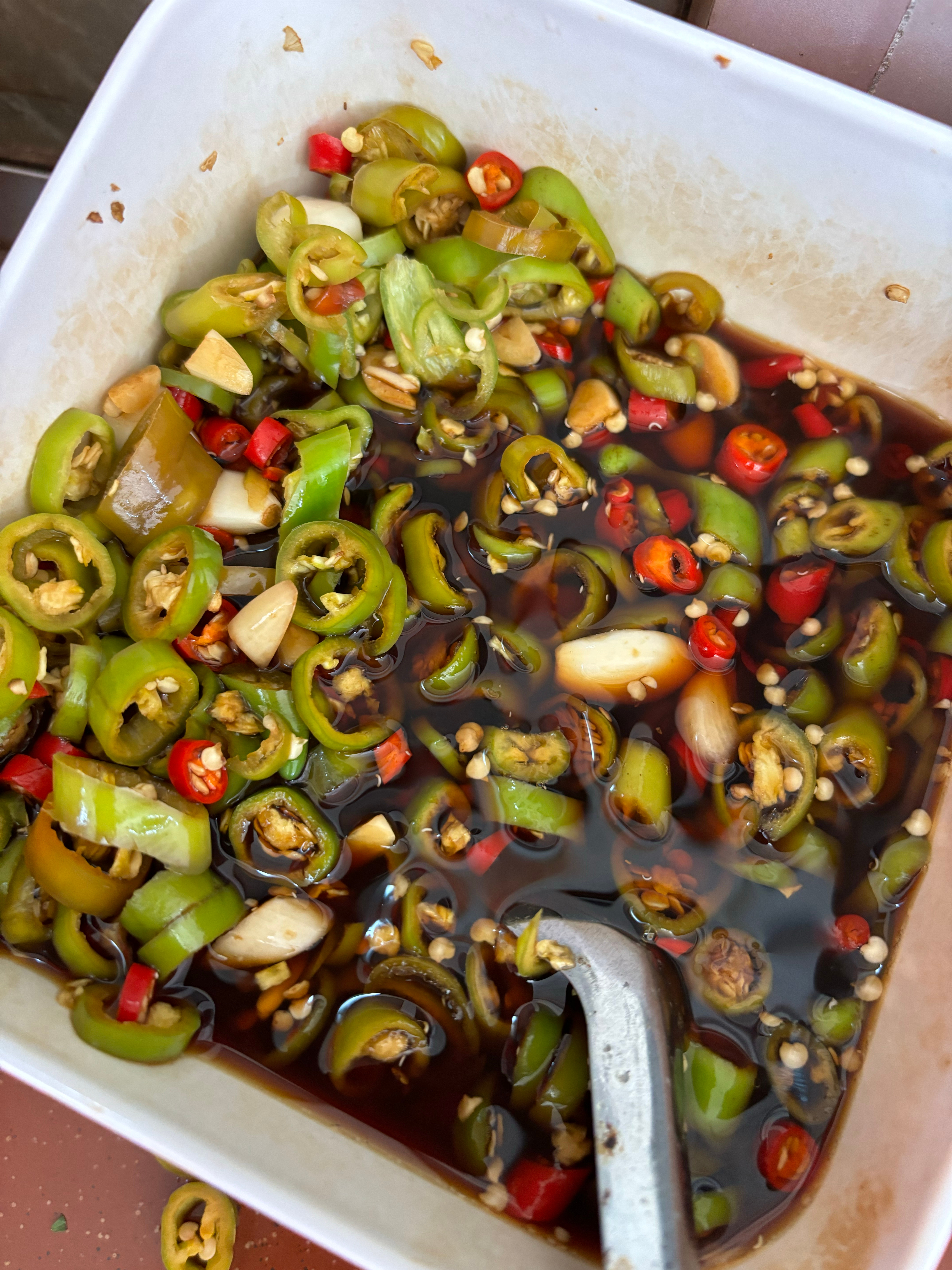 就喜欢吃这样的辣椒🌶️辣得我眼泪鼻涕直流 