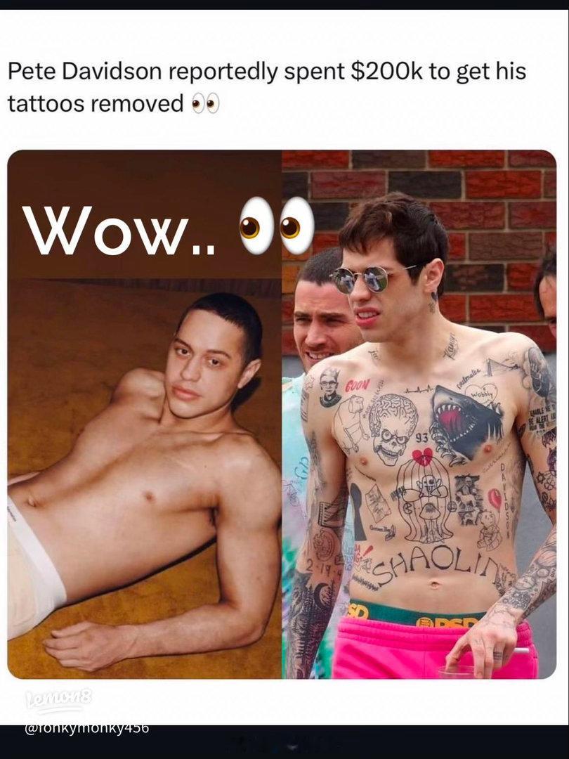 美国知名脱口秀艺人皮特·戴维森（Pete Davidson）已经花了20万美元去