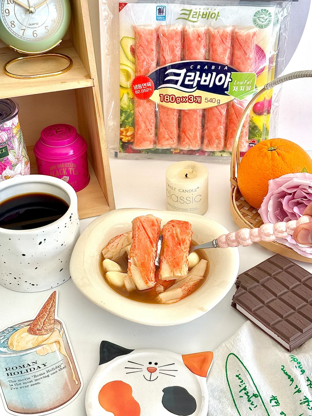 今日美食分享|韩式豆腐蟹肉大酱汤
