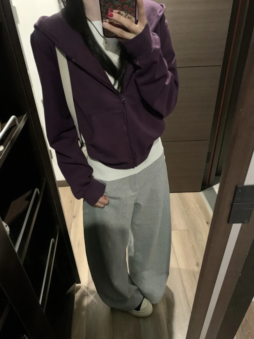 🍇秋天的紫色卫衣外套