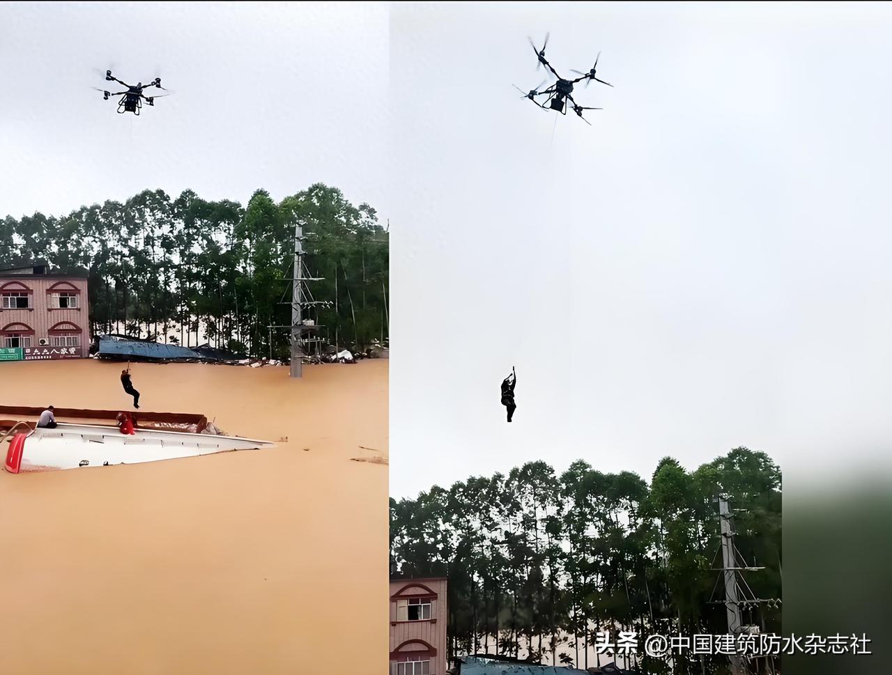 震撼全场！台媒全程转播广西无人机救人，岛内名嘴直呼大陆亮出救灾王牌！
     