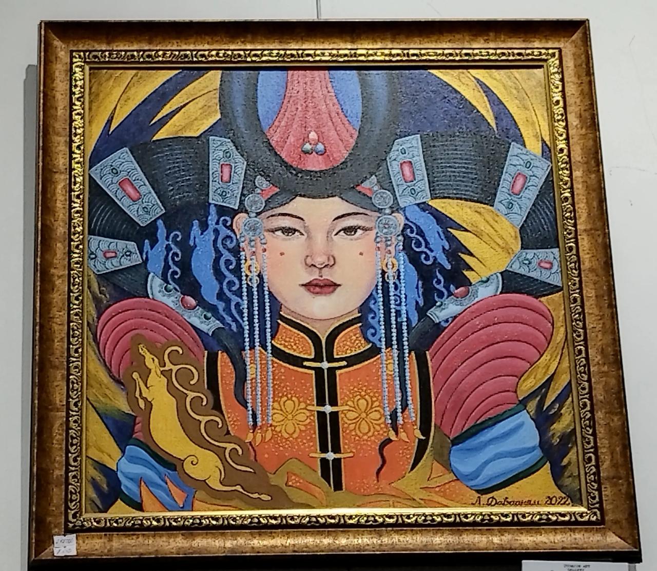 参观蒙古国油画展览蒙古国旅行